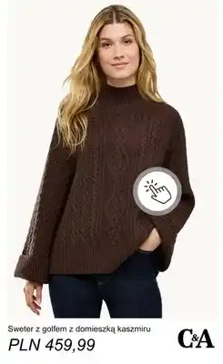 C&A Sweter z golfem z domieszką kaszmiru C & A oferta