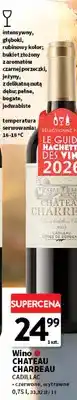 Intermarche Wino czerwone Chateau Charreau Cadillac wytrawne oferta