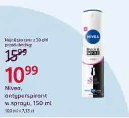 Rossmann Nivea, antyperspirant w sprayu oferta