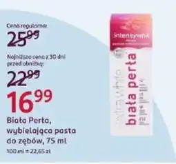 Rossmann Biała Perta, wybielająca pasta do zębów oferta
