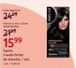 Rossmann Syoss, trwała farba do włosów oferta