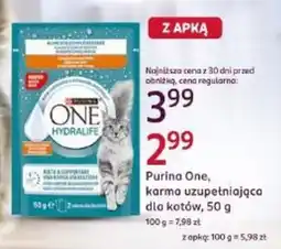Rossmann Purina One, karma uzupełniająca dla kotów oferta