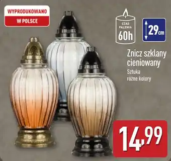 Znicz szklany cieniowany