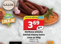 Delfin Kiełbasa wiejska Zakład mięsny Galos oferta