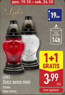ALDI LUKS Znicz serce mini oferta