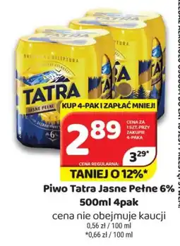 Delfin Piwo Tatra Jasne Pełne 6% oferta