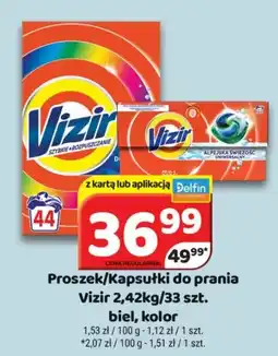 Delfin Proszek/Kapsułki do prania Vizir oferta