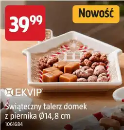 Jula EKVIP Świąteczny talerz domek z piernika oferta