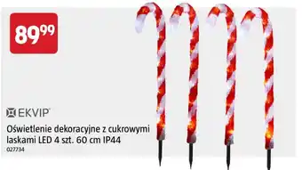 Oświetlenie dekoracyjne z cukrowymi laskami LED EKVIP