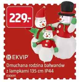 Jula Dmuchana rodzina bałwanów z lampkami oferta