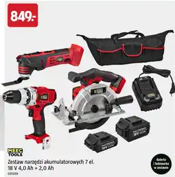 Jula Zestaw narzędzi akumulatorowych 7 el. 18 V 4,0 Ah + 2,0 Ah oferta
