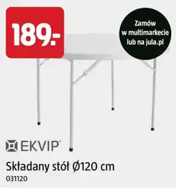 Jula EKVIP Składany stół Ø120 cm oferta