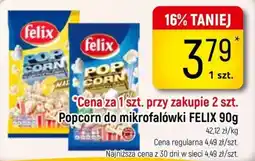Delikatesy Piotruś Pan Popcorn do mikrofalówki FELIX oferta