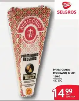 Selgros Parmigiano Reggiano 12MC oferta