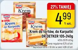 Delikatesy Piotruś Pan Krem do tortów, do Karpatki DR.OETKER oferta
