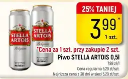 Delikatesy Piotruś Pan Piwo STELLA ARTOIS oferta