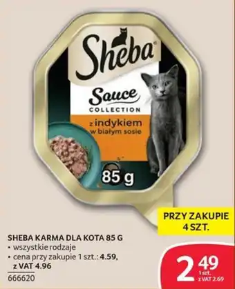 Sheba Karmy dla kota z indykiem w białym sosie