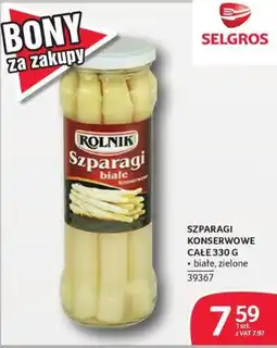 Selgros Szparagi konserwowe białe oferta