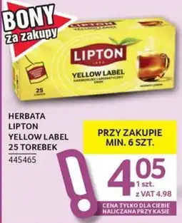 Selgros Herbata Lipton Yellow Label oferta