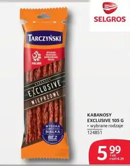 Selgros Kabanosy Exclusive oferta