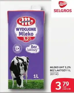 Selgros Mleko Mlekovita Wydojone 3,2% Bez Laktozy oferta