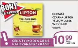 Selgros Herbata czarna Lipton Yellow Label oferta