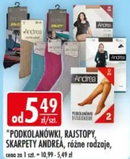 Sklepy Doroty Podkolanówki, rajstopy, skarpety Andrea, różne rodzaje oferta