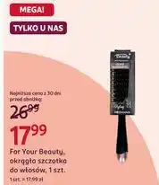 Rossmann For Your Beauty, okrągła szczotka do włosów, 1 szt oferta