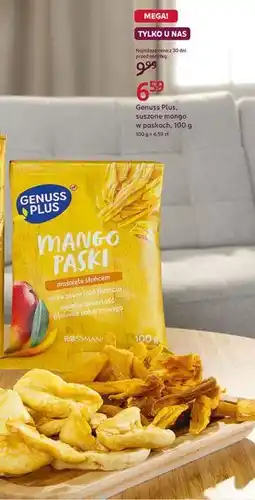 Rossmann Genuss Plus suszone mango w paskach oferta