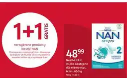 Rossmann Nestlé NAN, mleko następne dla niemowląt, 6 m+, 650 g oferta