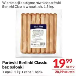 Makro Parówki Berlinki Classic bez osłonki oferta