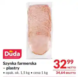 Makro Szynka farmerska Duda oferta