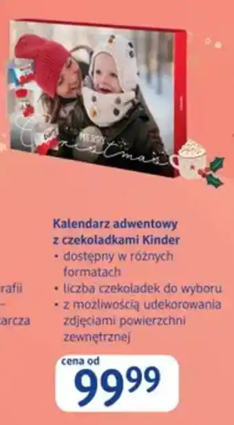 Kalendary adwentowy z czekolatkami Kinder