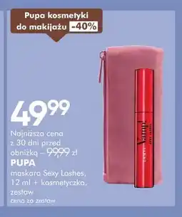 SuperPharm Zestaw maskara Sexy Lashes 12 ml + kosmetyczka Pupa oferta