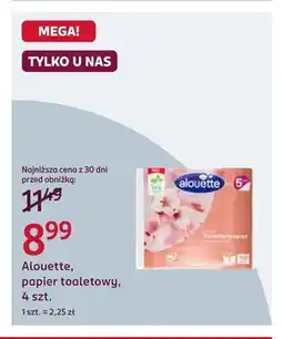 Rossmann Papier toaletowy Alouette 4-pak oferta