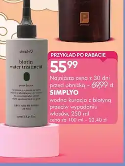 SuperPharm Wodna kuracja z biotyną przeciw wypadaniu włosów Simplyo oferta