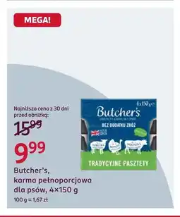 Rossmann Karma pełnoporcjowa dla psów Butcher's 4-pak oferta