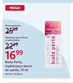 Rossmann Wybielająca pasta do zębów Biała Perła oferta