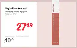 Rossmann Pomadka do ust w płynie matowa Maybelline New York oferta