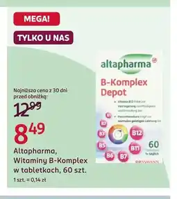 Rossmann Witaminy B-Komplex w tabletkach Altapharma oferta