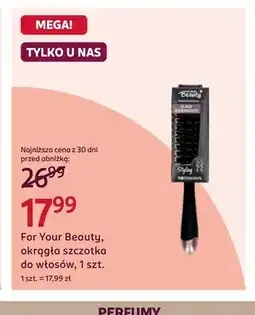 Rossmann Okrągła szczotka do włosów For Your Beauty oferta