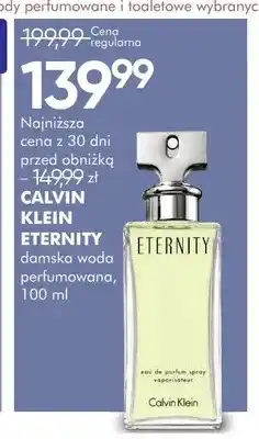 SuperPharm Woda perfumowana damska Calvin Klein Eternity oferta