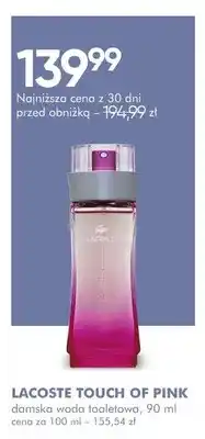 SuperPharm Woda toaletowa damska Lacoste Touch of Pink oferta
