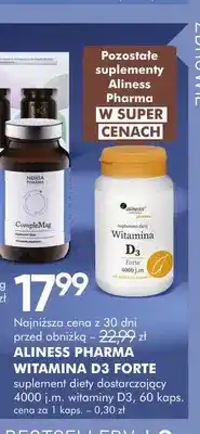 SuperPharm Suplement diety Witamina D3 Forte Aliness Pharma oferta