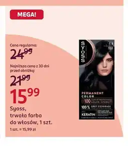 Rossmann Trwała farba do włosów Syoss oferta