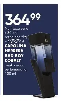 SuperPharm Woda perfumowana męska Carolina Herrera Bad Boy Cobalt oferta