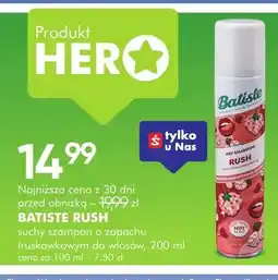 SuperPharm Suchy szampon o zapachu truskawkowym do włosów Rush Batiste oferta