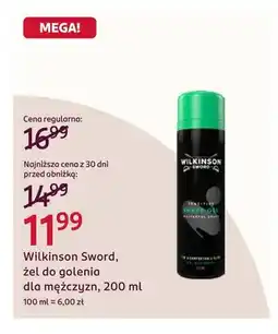Rossmann Żel do golenia dla mężczyzn Wilkinson Sword oferta