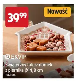 Jula Świąteczny talerz domek z piernika Ø14,8 cm Ekvip oferta