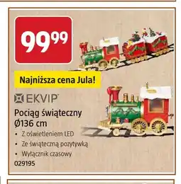 Jula Pociąg świąteczny Ø136 cm Ekvip oferta